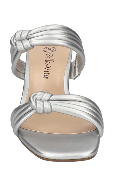 Shop Bella Vita Danville Slide Sandal In Silver