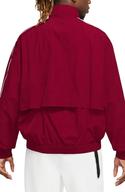 Shop Nike Solo Swoosh Track Jacket In Team Red/ White