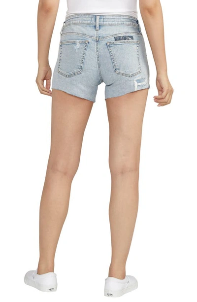 Silver Jeans Co. Distressed Boyfriend Denim Shorts In Indigo