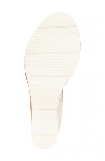 Gentle Souls By Kenneth Cole Elise Espadrille Wedge Sandal In Mushroom Metallic Leather