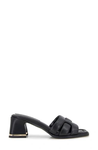 Shop Kenneth Cole New York Harper Block Heel Sandal In Black Leather