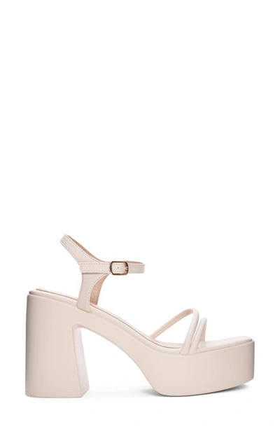 Shop Chinese Laundry Avianna Ankle Strap Platform Sandal In Cream