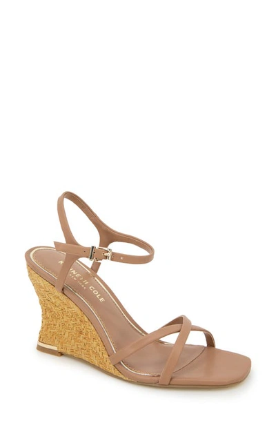 Shop Kenneth Cole New York Freya Wedge Sandal In Classic Tan