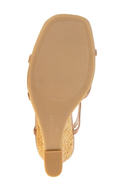 Kenneth Cole New York Freya Wedge Sandal In Classic Tan