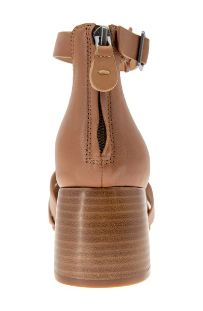Gentle Souls By Kenneth Cole Myla Ankle Strap Sandal In Luggage Leather