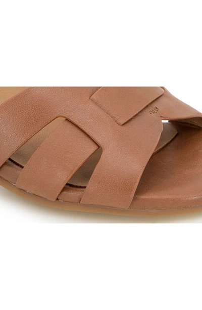 Gentle Souls By Kenneth Cole Myla Ankle Strap Sandal In Luggage Leather