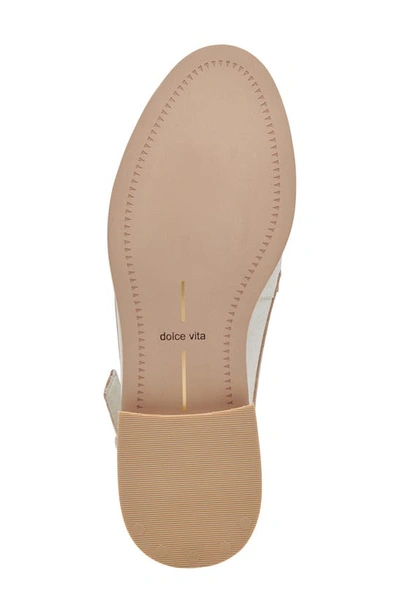 Shop Dolce Vita Hardi Slingback Penny Loafer In Off White Crackled Leather