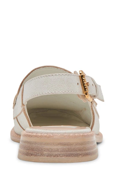 Shop Dolce Vita Hardi Slingback Penny Loafer In Off White Crackled Leather
