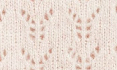 Rails Everly Flutter Sleeve Pointelle Sweater In Mauve