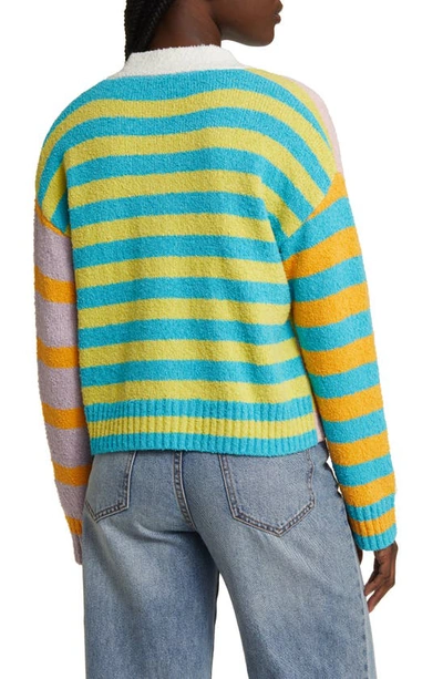 Shop Rails Geneva Stripe Cotton Blend Cardigan In Mixed Stripe