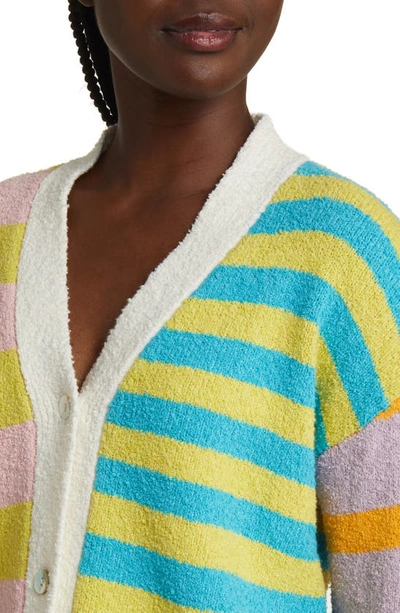Shop Rails Geneva Stripe Cotton Blend Cardigan In Mixed Stripe