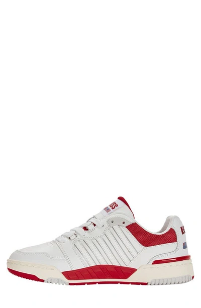 Shop K-swiss Si-18 Rival Sneaker In Brilliant White/ Red