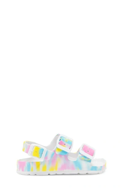 Shop Mia Kids' Jasmin Buckle Sandal In Pastel Tie Dye