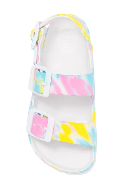 Shop Mia Kids' Jasmin Buckle Sandal In Pastel Tie Dye