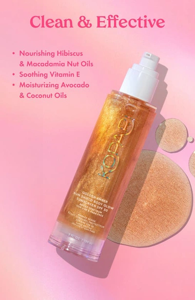 Kopari Golden Amber Sun Shield Body Glow Sunscreen Spf 30