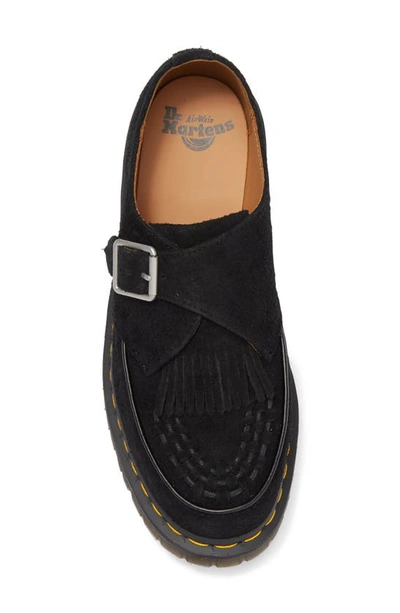 Shop Dr. Martens' Ramsey Kiltie Buckle Suede Creeper Shoe In Black Desert Oasis Suede