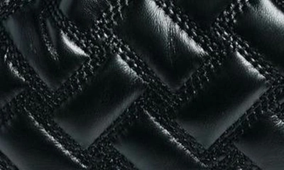 Shop Kurt Geiger Kensington Drawstring Quilted Leather Shoulder Bag In Black