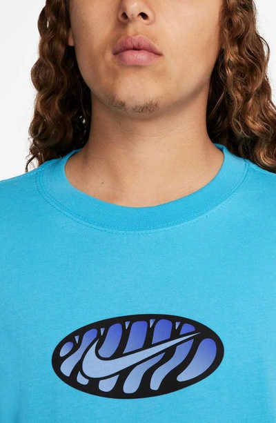 Shop Nike Max90 Air Max Plus Graphic T-shirt In Baltic Blue