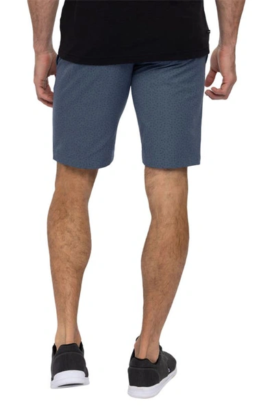 Travis Mathew No Map Needed Stretch Performance Shorts In Heather Dress Blues