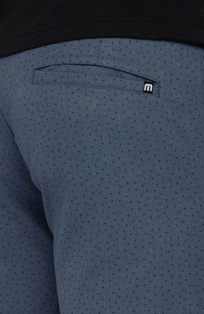 Travis Mathew No Map Needed Stretch Performance Shorts In Heather Dress Blues