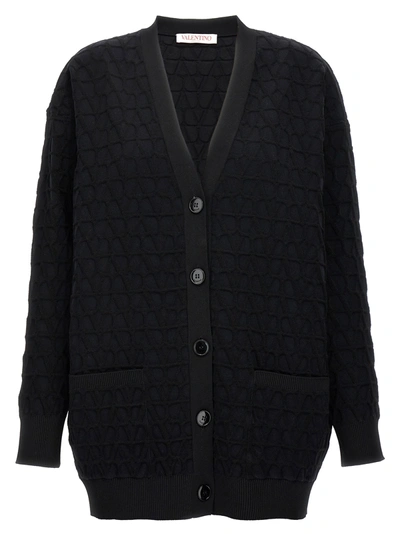 Shop Valentino Toile Iconographe Sweater, Cardigans In Black