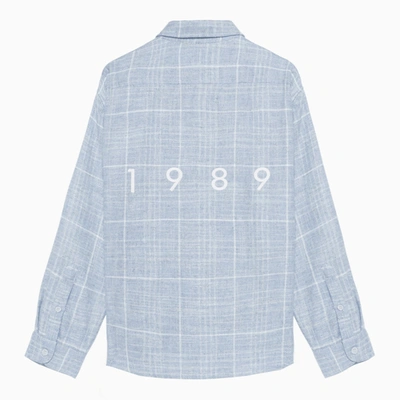 Shop 1989 Studio Flannel Shirt Sky Blue