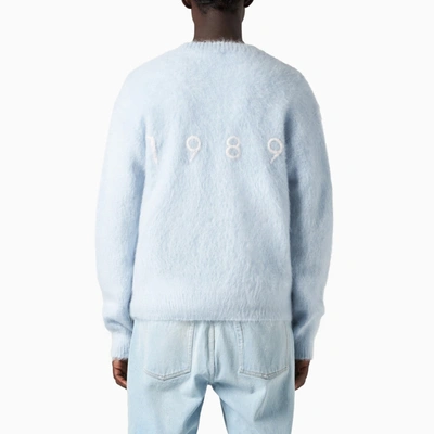 1989 Studio Pastel Light Blue Mohair Blend Cardigan