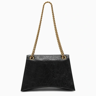 Shop Balenciaga Crush Medium Bag With Black Chain