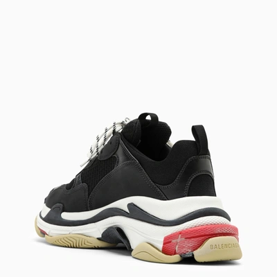 Shop Balenciaga Triple S Black/red Trainer