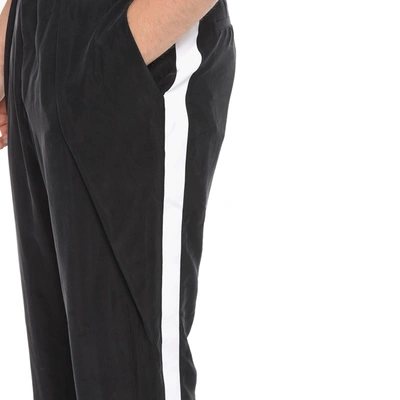 Balmain Man Pants Black Size 36 Viscose In Black