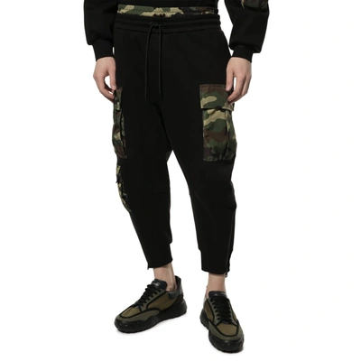 Shop Dolce & Gabbana Camo Sweatpants