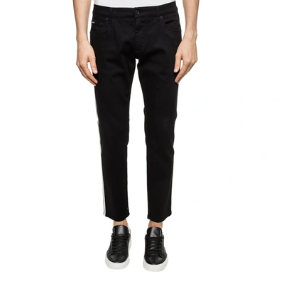 Shop Dolce & Gabbana Side Stripe Jeans