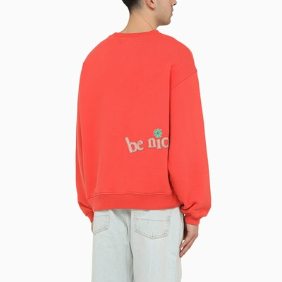 Shop Erl Venice Red Sweatshirt