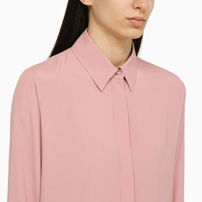 Shop Federica Tosi Pink Silk Blend Shirt