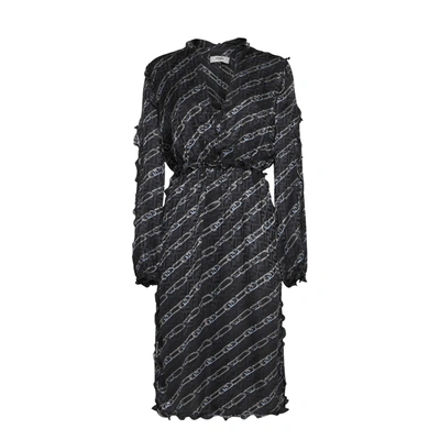 Shop Fendi Printed Silk Midi Dress