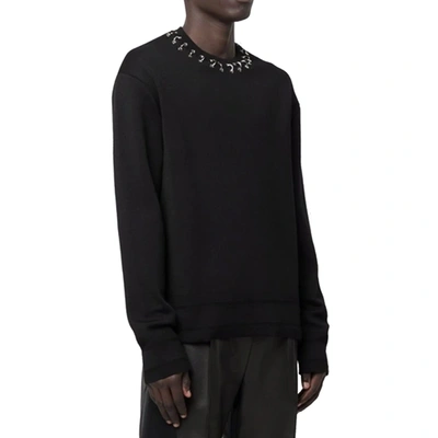 Shop Givenchy Hoop Detailed Neckline Jumper