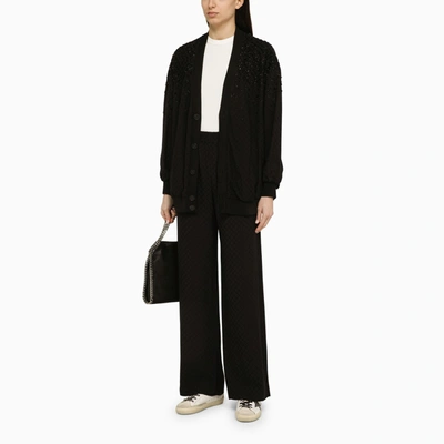 Shop Golden Goose Black Boxy Cardigan With Sequins