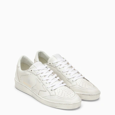 Shop Golden Goose Low Ballstar White Sneaker