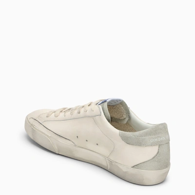 Shop Golden Goose White/grey Super Star Sneaker
