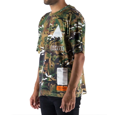 Shop Heron Preston Camouflage T Shirt