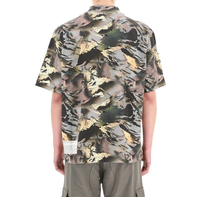 Shop Heron Preston Camouflage Print T Shirt