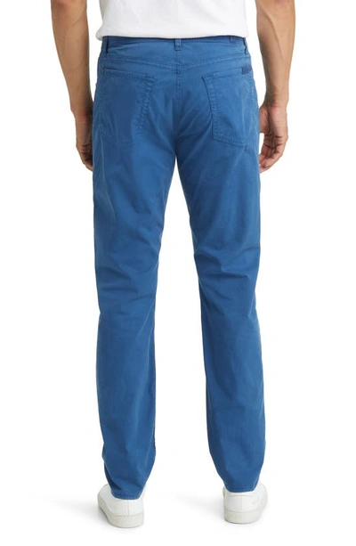 Shop 7 For All Mankind Adrien Slim Fit Five-pocket Airweft Twill Pants In Sea Bed