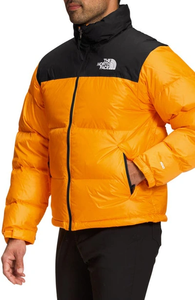 Shop The North Face 1996 Retro Nuptse 700 Fill Power Down Packable Jacket In Cone Orange