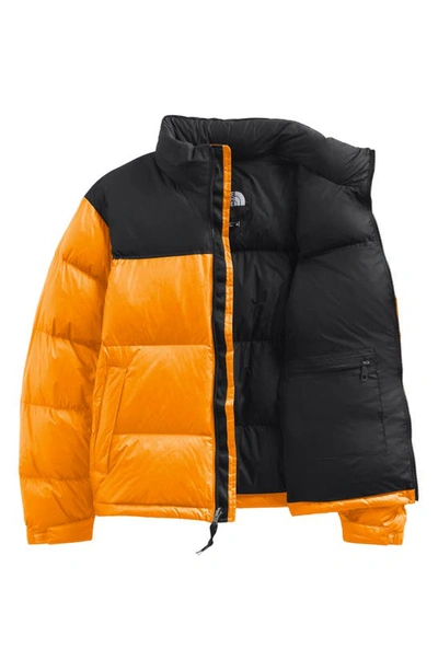 Shop The North Face 1996 Retro Nuptse 700 Fill Power Down Packable Jacket In Cone Orange