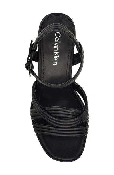 Shop Calvin Klein Lailly Platform Sandal In Black