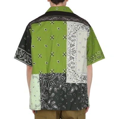 Shop Kenzo Patchwork Cotton Shirt