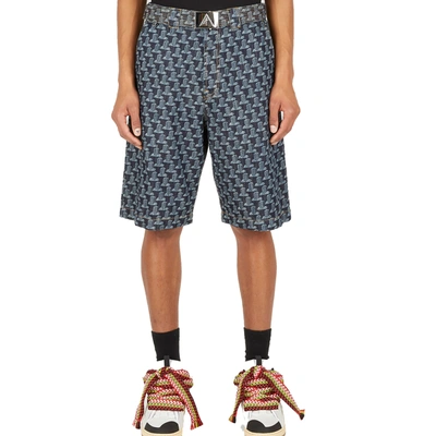 Shop Lanvin Column Monogram Shorts