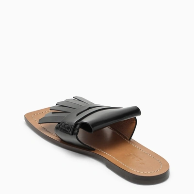 Shop Marni Black Leather Bambi Sandal