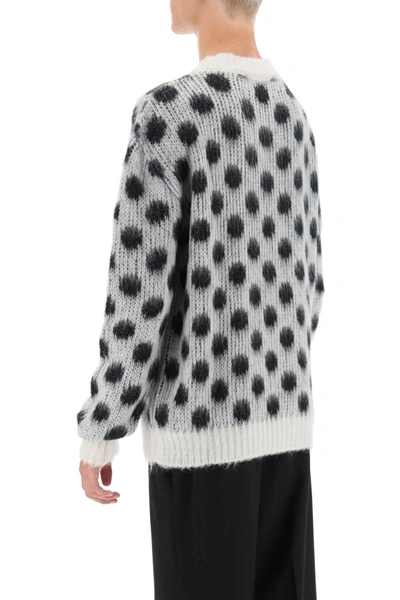 Shop Marni Polka Dot Mohair Sweater