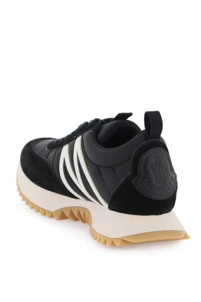 Shop Moncler Pacey Sneakers In Nylon And Suede Leather.